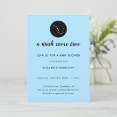 A Wish Come True Big Dipper Baby Shower Invitation Einladung (Stehend Vorderseite)