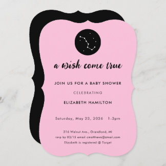 A Wish Come True Big Dipper Baby Shower Invitation Einladung