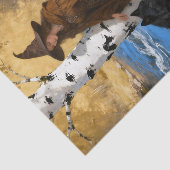 A Witch With Her Wolf Friends decoupage Seidenpapier (Ausschnitt)