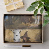 A Witch With Her Wolf Friends decoupage Seidenpapier (Geschenk)