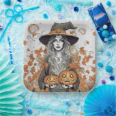 A witch's love pappteller (Party)