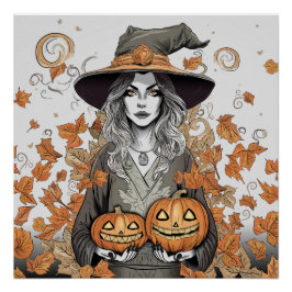 A witch's love poster