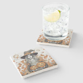 A witch's love steinuntersetzer (Seitenansicht)