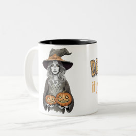 A witch's love zweifarbige tasse