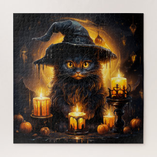 A Witchy Dark Cat Puzzle