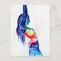 A woman and the universe inside her soul