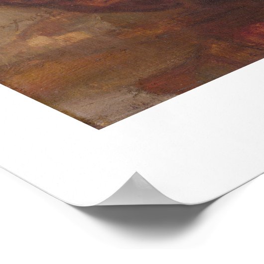 A Woman Bathing. By Rembrandt Van Rijn Poster (Ecke)