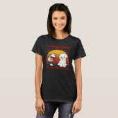 A Woman Cannot Survive On Wine Alone Maltese Dog T-Shirt (Vorne ganz)