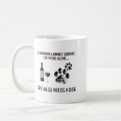 A Woman Cannot Survive On Wine Alone She Also Need Kaffeetasse (Links)