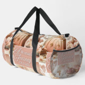 A Woman's Journey Of Faith Pink Watercolor Floral Duffle Bag (Rechte Ecke)