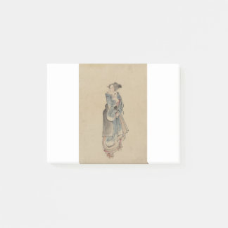 A Women Walking - Hokusai Katsushika - 1850 Post-it Klebezettel