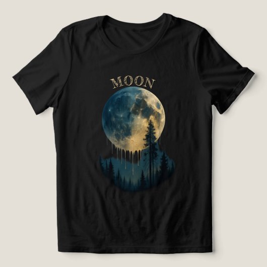 A wonderful and beautiful shirt for moon lovers. (Design Vorderseite)