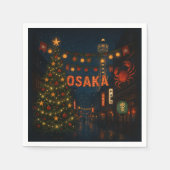 A wonderful nighttime Christmas in Osaka Serviette (Vorderseite)