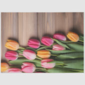 A Wood and Tulip Series Design #4 Seidenpapier (Vorderseite)