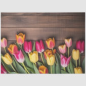 A Wood and Tulip Series Design #5 Seidenpapier (Vorderseite)