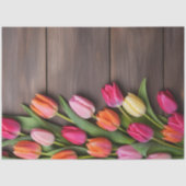 A Wood and Tulip Series Design #6 Seidenpapier (Vorderseite)