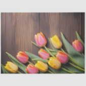 A Wood and Tulip Series Design #8 Seidenpapier (Vorderseite)