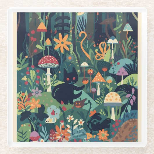 A woodland scene coaster glasuntersetzer (Vorderseite)