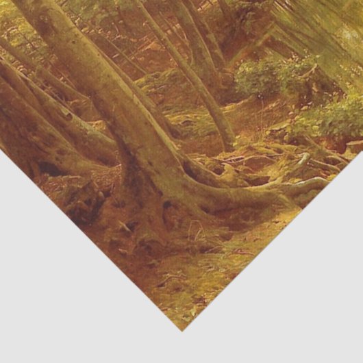 A Woodland Stream by Peder Mork Monsted Seidenpapier (Ausschnitt)