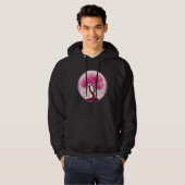A Work of with a Geometric Cherry Blossom Tree Hoodie (Vorne ganz)