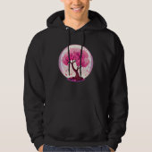 A Work of with a Geometric Cherry Blossom Tree Hoodie (Vorderseite)
