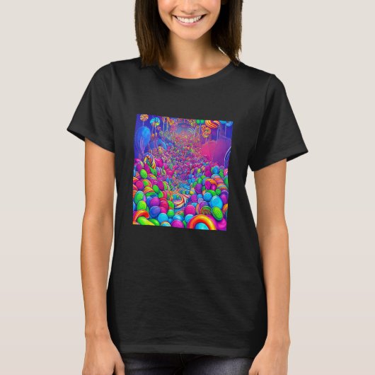 A World of Candy Pop Great Land of Sweet Treats T-Shirt (Vorderseite)