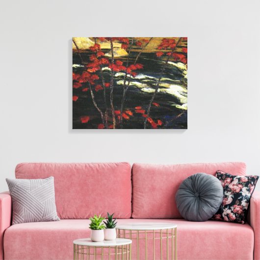 A. Y. Jackson - Red Maple Leinwanddruck (Insitu (Wohnzimmer))