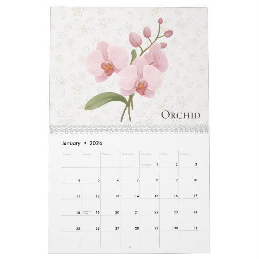 A Year in Bloom : Aesthetic Floral Gift Kalender (Jan 2026)