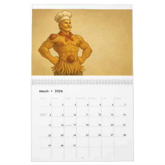 A Year in Pasta: Italy’s Carb-Fueled Dreams Kalender (Mär 2026)