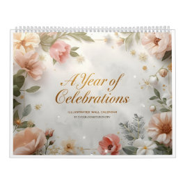 A Year of Celebrations – Illustrated Wall Calendar Kalender