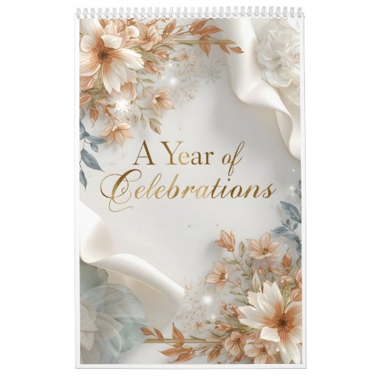 A Year of Celebrations – Illustrated Wall Calendar Kalender (Titelbild)