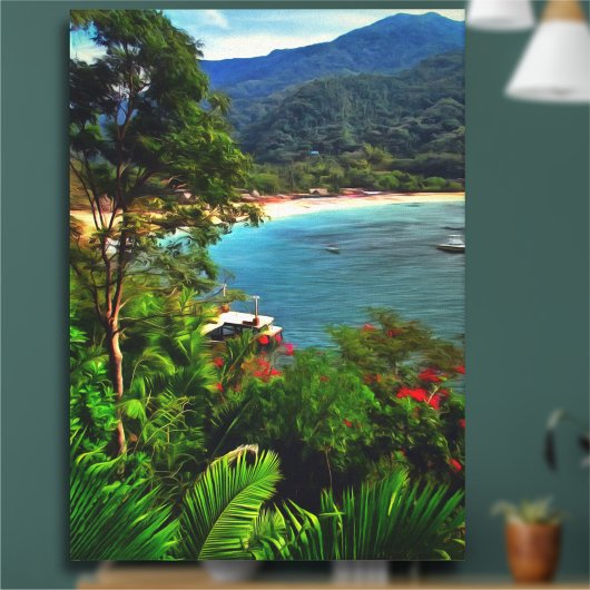 A Yelapa View 0828 Art Canvas Print Leinwanddruck