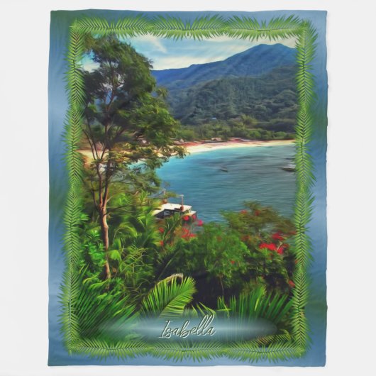 A Yelapa View 0828 Fleecedecke (Vorderseite)