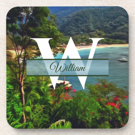 A Yelapa View 0828 Getränkeuntersetzer (Vorderseite)