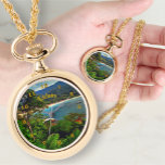 A Yelapa View 0828 Necklace Watch Armbanduhr<br><div class="desc">Malerei "A Yelapa View 0828" Collection Personalize auf der Produktseite oder klicken Sie auf die Schaltfläche Anpassen für weitere Designoptionen. Entworfen und erschaffen aus meinem Bild "A Yelapa View 0828", die den Blick einfangen, wenn Sie den Weg zum Strand in der kleinen Bucht von Yelapa von Casa Bajia Bonita Hotel...</div>
