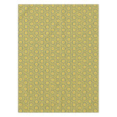 A yellow and blue Indian lattice flower pattern Tischdecke (Vorderseite)