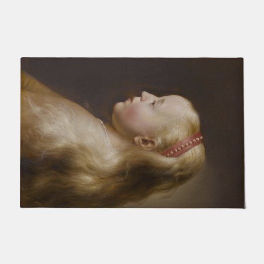 A Young Blonde Girl (von Jan Lievens) Fußmatte (Vorderseite)