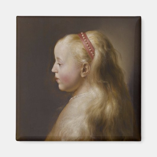 A Young Blonde Girl (von Jan Lievens) Magnet (Vorne)