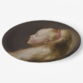 A Young Blonde Girl (von Jan Lievens) Pappteller (Schrägansicht)