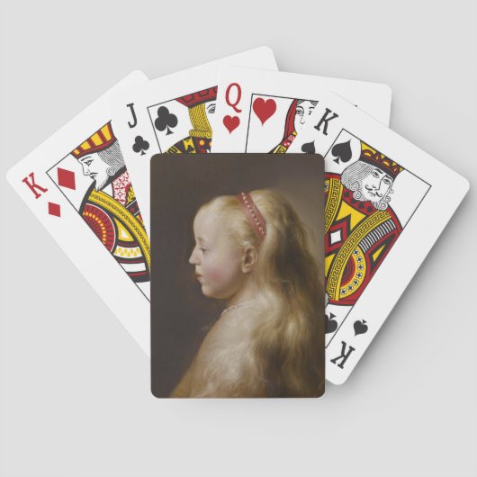 A Young Blonde Girl (von Jan Lievens) Spielkarten (Rückseite)