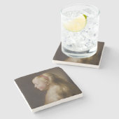 A Young Blonde Girl (von Jan Lievens) Steinuntersetzer (Seitenansicht)