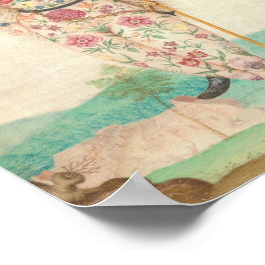 A Young Celtic Tattooed Warrior Daughter Jacques Poster (Ecke)