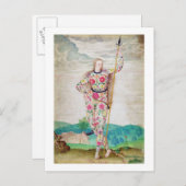 A Young Daughter of the Picts, c.1585 (w/c und gou Postkarte (Vorne/Hinten)