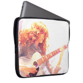 A Young Girl Playing Guitar on an Electronics Bag Laptopschutzhülle (Vorne Rechts)