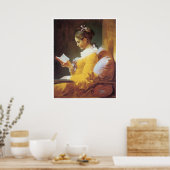 A Young Girl Reading, 1776 Jean-Honore Fragonard Poster (Küche)