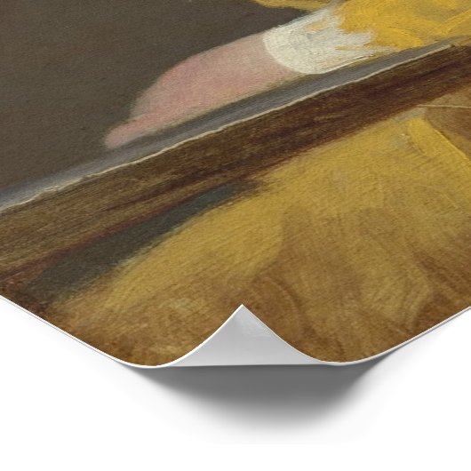 A Young Girl Reading Poster (Ecke)