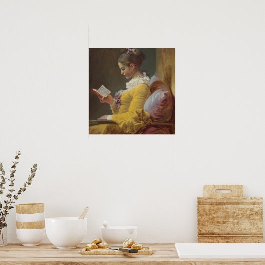 A Young Girl Reading Poster (Küche)