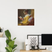 A Young Girl Reading Poster (Heimbüro)