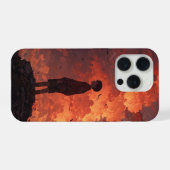 A Young Man at the Horizon – Cinematic Sky of Temp iPhone Hülle (Rückseite (Horizontal))