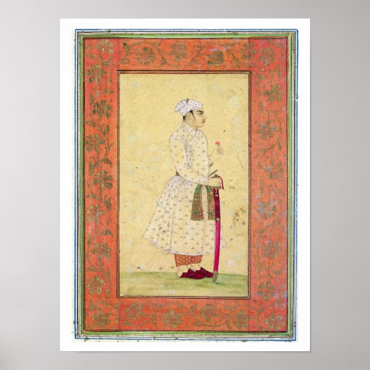 A young nobleman of the Mughal court, from the Lar Poster (Vorne)